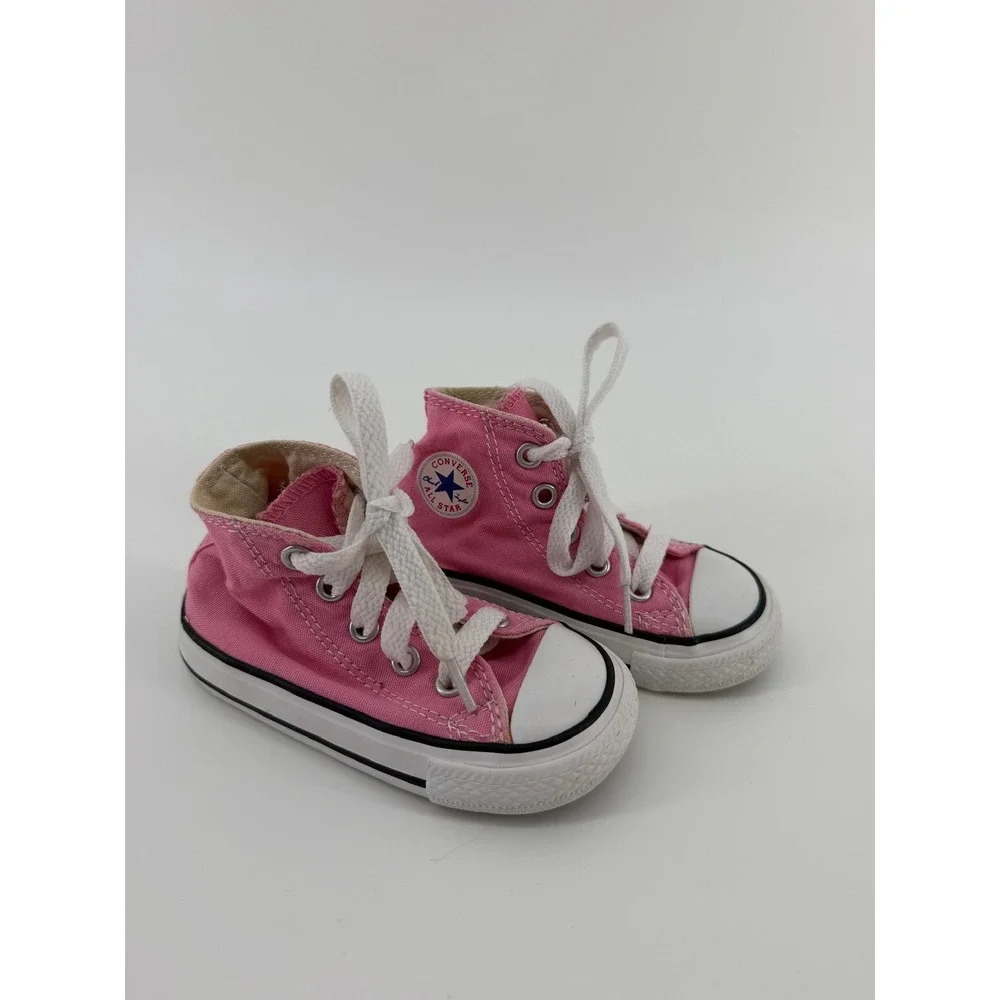 Converse Chuck Taylor All Star High Top Pink Baby Shoes Size 5 Toddler Sneaker
